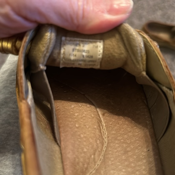 Sperry Ivyfish Metallic Cognac loafers | size 6.5 / F-7 - Picture 7 of 7